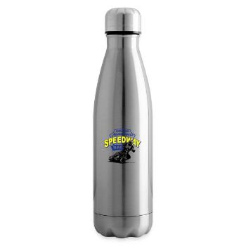 Motorcycle Speedway Racing - Insulated Water Bottle - silver - Right