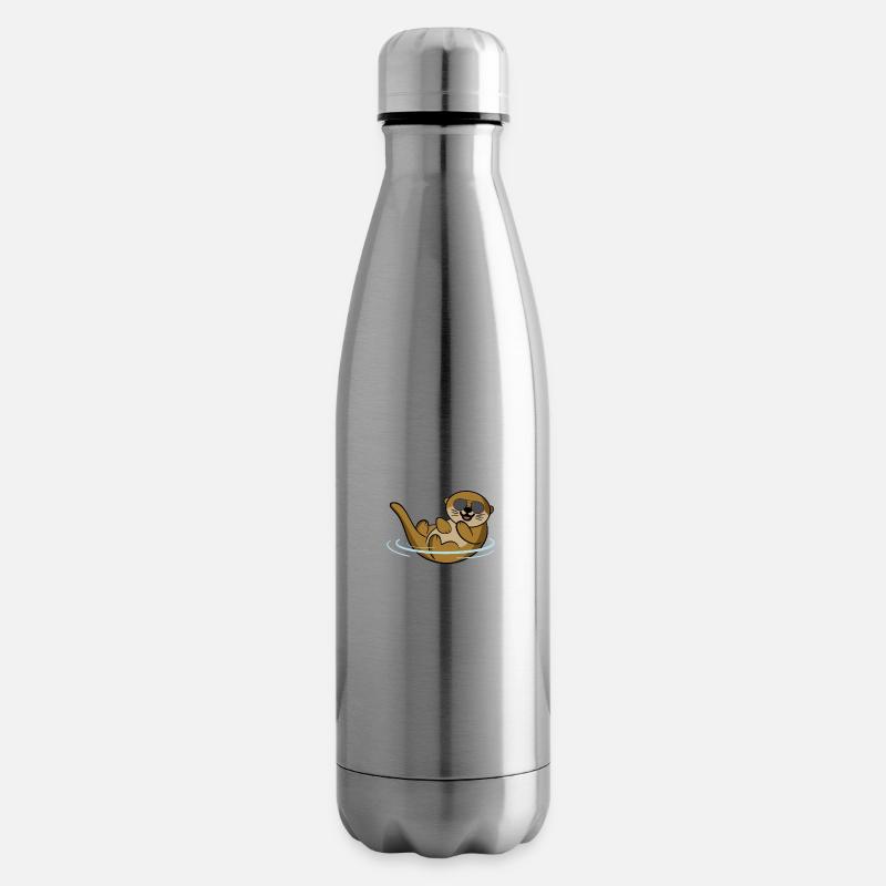 Otter Otterliebe - Isolierflasche - Lightsilver