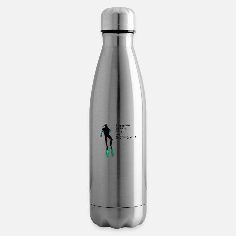 Buddy Check! - Diving Shirt - Isolierflasche - Lightsilver