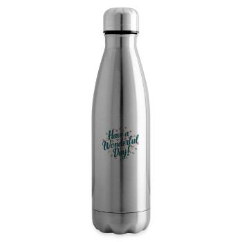 Wonderful Day Wishes - Insulated Water Bottle - silver - Right