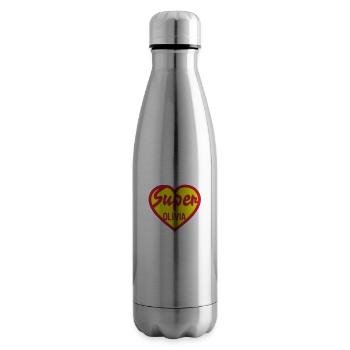 olivia super heart love heart logo1 - Insulated Water Bottle - silver - Right