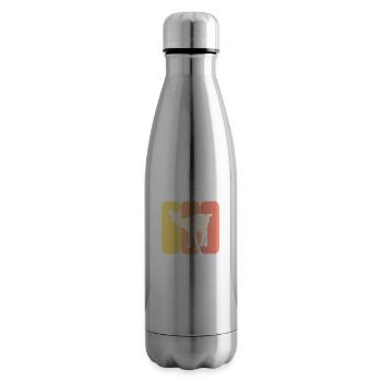 Chevreuil sauvage - Bouteille isotherme - argent clair - Droite