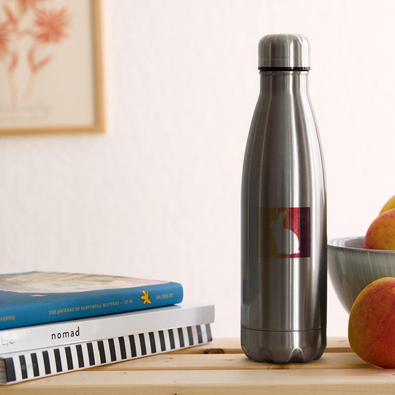 Rabbit Retro Rabbit Easter Gift Insulated Water Bottle