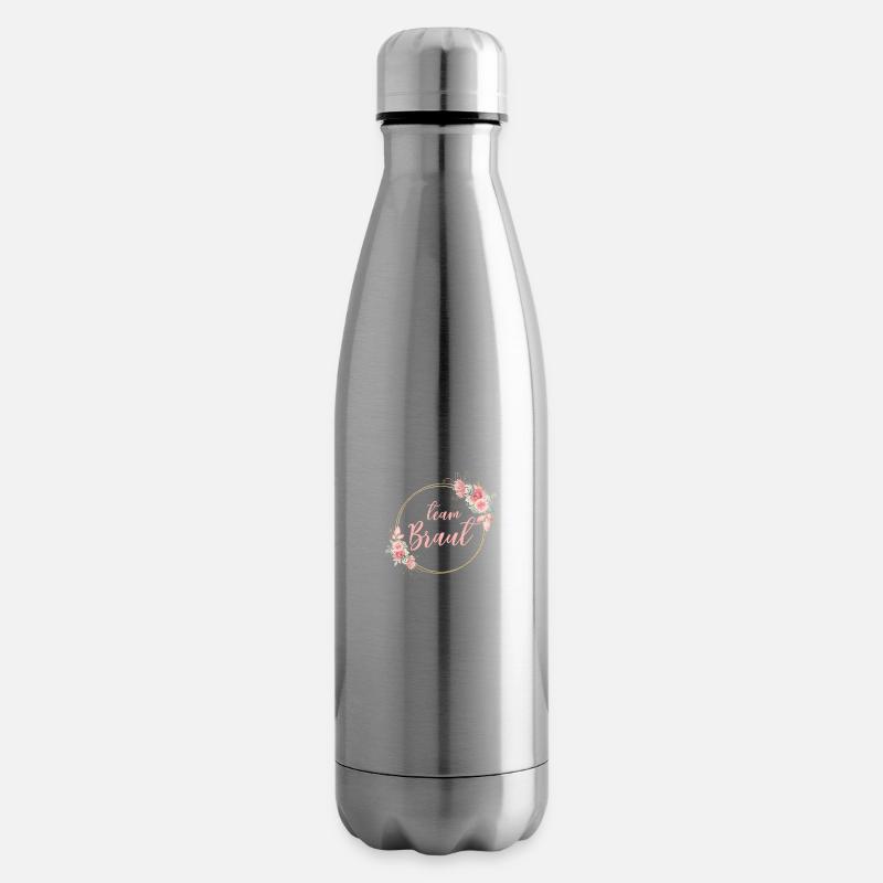 Team Braut! personalisierbar - Isolierflasche - Lightsilver