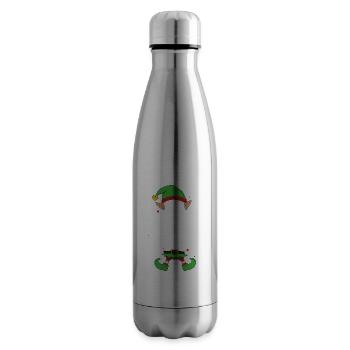 Group Matching Family Christmas Gift Elf - Insulated Water Bottle - silver - Right
