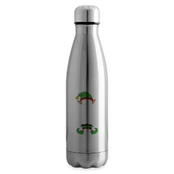 Group Matching Family Christmas Gift Elf - Insulated Water Bottle - silver - Right