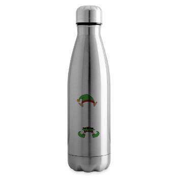 Group Matching Family Christmas Gift Elf - Insulated Water Bottle - silver - Right