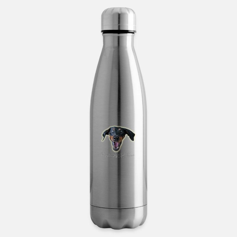 what the heck - Isolierflasche - Lightsilver
