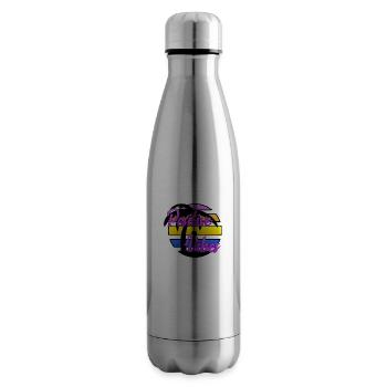 Ondes positives - Bouteille isotherme - argent clair - Droite