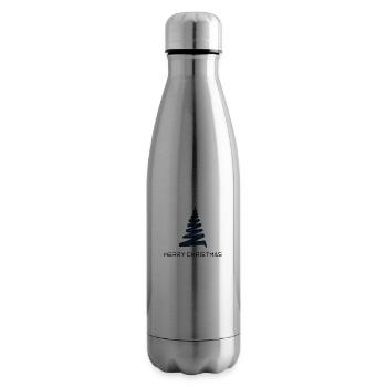 Merry Christmas , Feliz Navidad ,Frohe Weihnachten - Isolierflasche - Lightsilver - Rechts