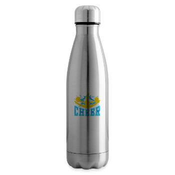 CHEER - Insulated Water Bottle - silver - Right