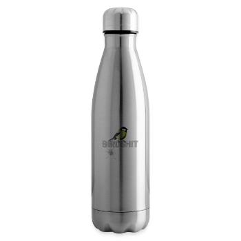 #Birdshit Great - Insulated Water Bottle - silver - Right