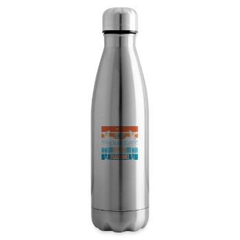 Paradis de la plage - Bouteille isotherme - argent clair - Droite