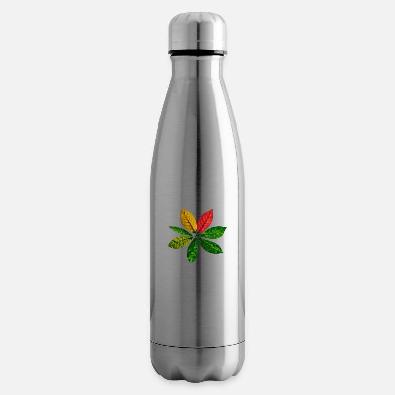 Fleur - Bouteille isotherme - argent clair