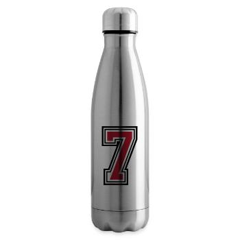 7 number symbol - Insulated Water Bottle - silver - Right