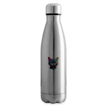 Vorsicht Katze - Isolierflasche - Lightsilver - Rechts