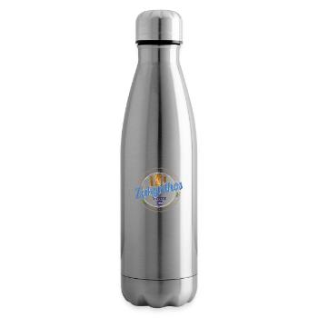 Zakynthos Island in Greece Vintage Souvenir - Insulated Water Bottle - silver - Right