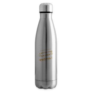 Foutez-moi la paix bordel! - Bouteille isotherme - argent clair - Droite