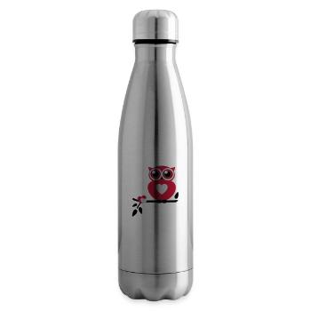 Owl Love - Insulated Water Bottle - silver - Right