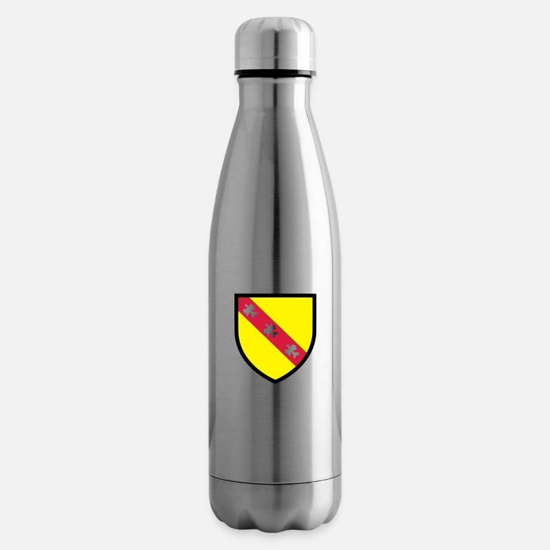 Blason Lorraine (T) - Bouteille isotherme - argent clair