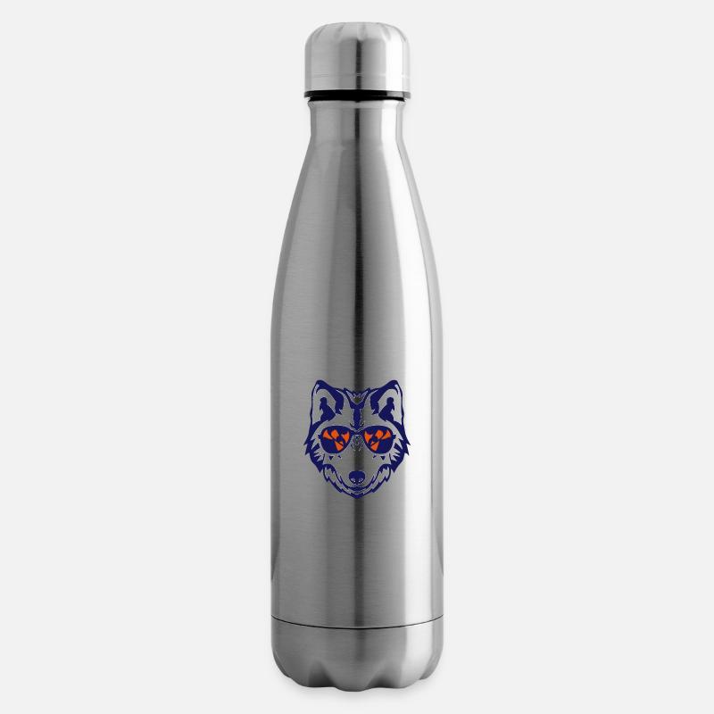 Wolf Sonnenbrille Tier Sonne - Isolierflasche - Lightsilver