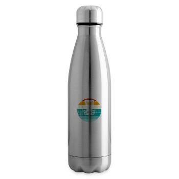 Frisbee Geschenk keine kleinen Kugeln nur große Scheibe - Isolierflasche - Lightsilver - Rechts
