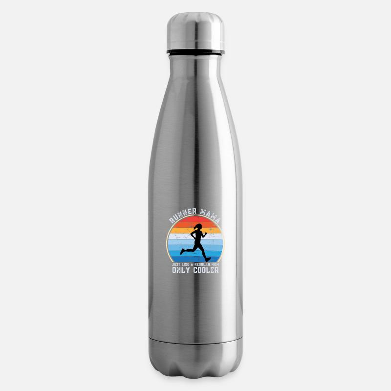 Runner Mama Funny Marathon Running Mother's day - Isolierflasche - Lightsilver
