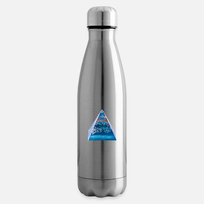 Schutzsymbol /Böses Blick-Schutz - Isolierflasche - Lightsilver