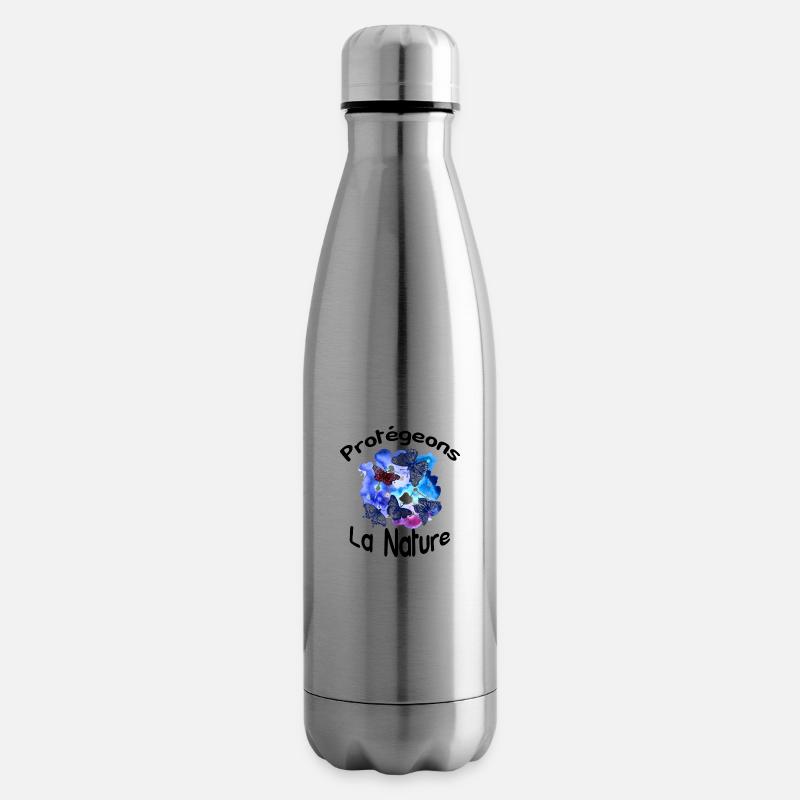protégeons la nature - Bouteille isotherme - argent clair