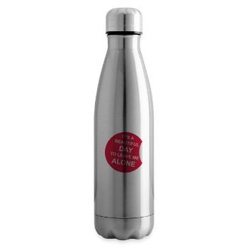 leave me alone day - Isolierflasche - Lightsilver - Rechts