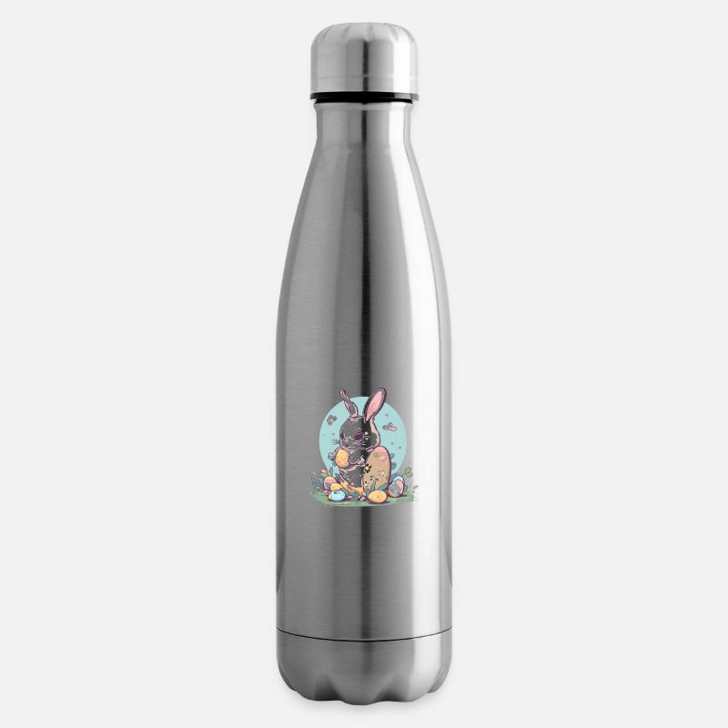 Osterhase - Isolierflasche - Lightsilver