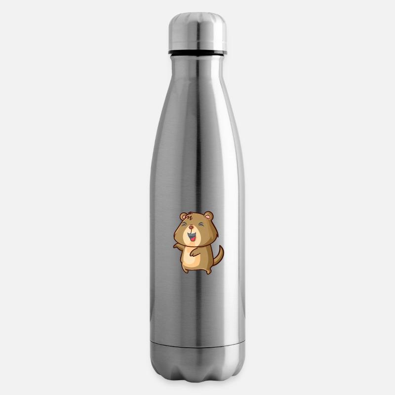 capybara dancing - Bouteille isotherme - argent clair