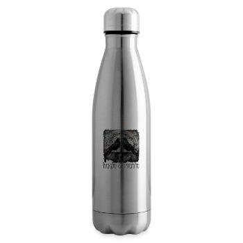 Vikings, Odin's Ravens, Hugin and Munin, Celts - Insulated Water Bottle - silver - Right