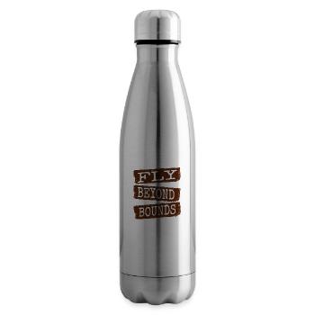 idée cadeau liberté pensée créative imagination - Bouteille isotherme - argent clair - Droite