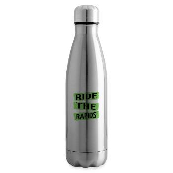 birthday present idea adrenaline junkies cool - Insulated Water Bottle - silver - Right