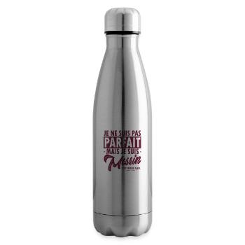 Metz football metz foot supporter fier Messin - Bouteille isotherme - argent clair - Droite