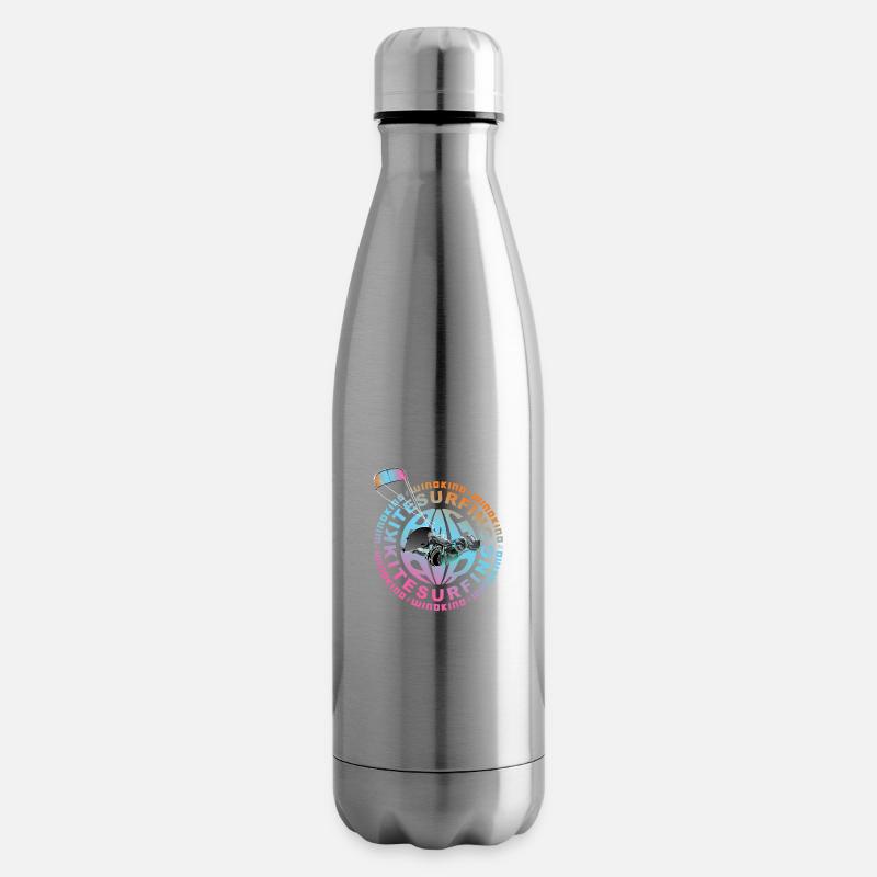 Windkind Kitesurfing - Isolierflasche - Lightsilver