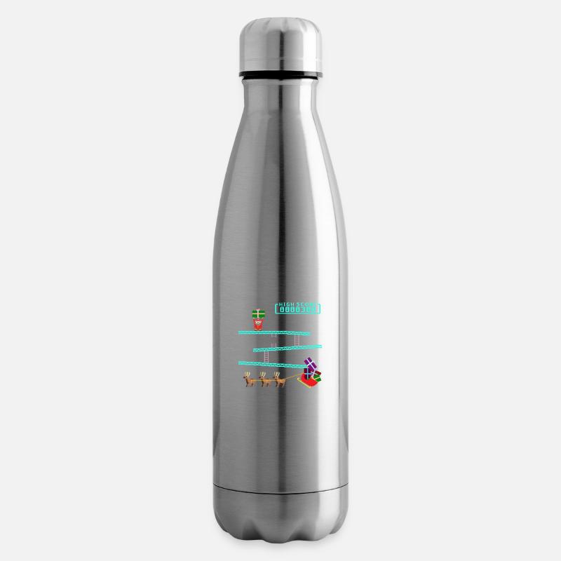 Santa Kong - Insulated Water Bottle - silver