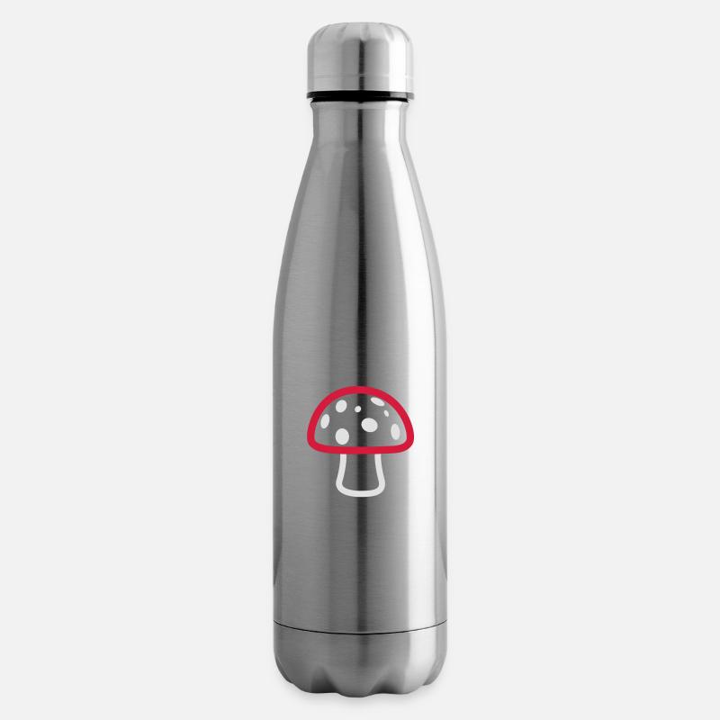Pilz bunt - Isolierflasche - Lightsilver