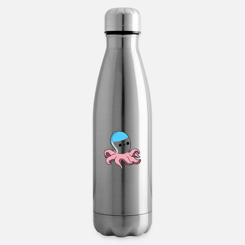Trans Pride Oktopus - Isolierflasche - Lightsilver