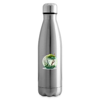 The miniature forest - Insulated Water Bottle - silver - Right