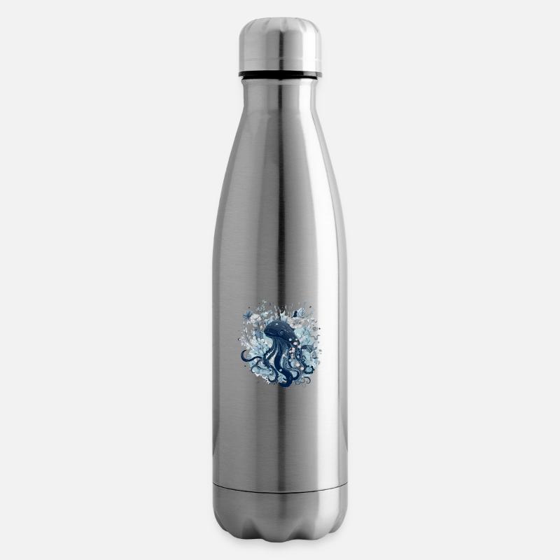 La pieuvre - Bouteille isotherme - argent clair