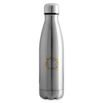 Cartoon Explosion cloud - Insulated Water Bottle - silver - Right
