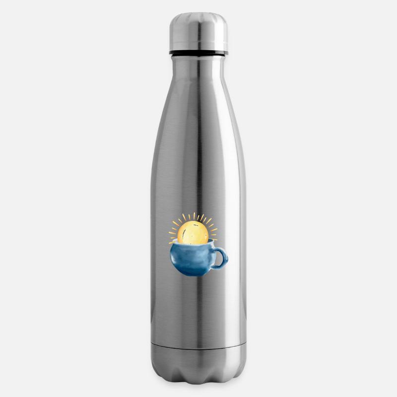 Soleil dans la tasse - Bouteille isotherme - argent clair