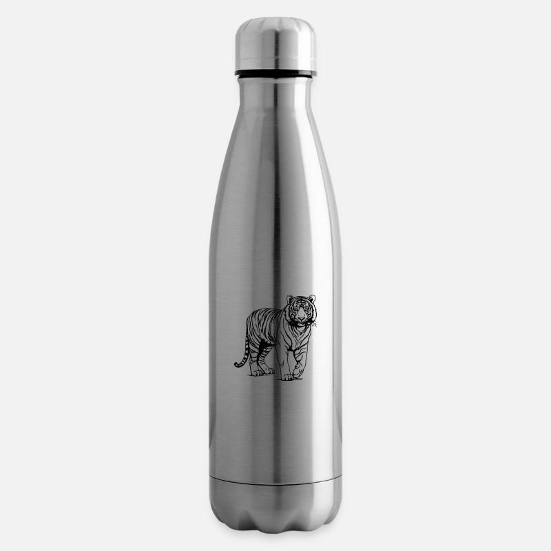 tigre - Bouteille isotherme - argent clair