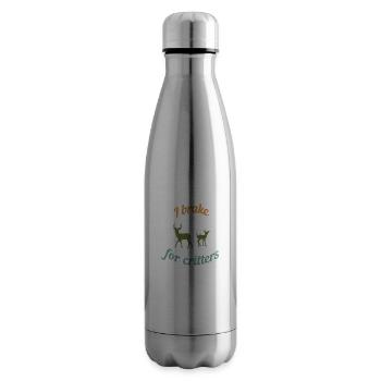 Ich bremse für die Tiere - Isolierflasche - Lightsilver - Rechts
