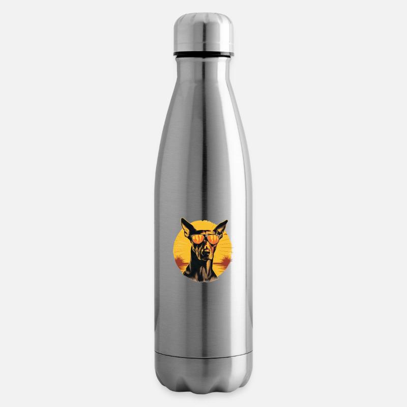 Doberman 2 - Bouteille isotherme - argent clair