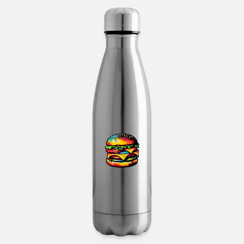 Fleisch essen | Grillen - Isolierflasche - Lightsilver