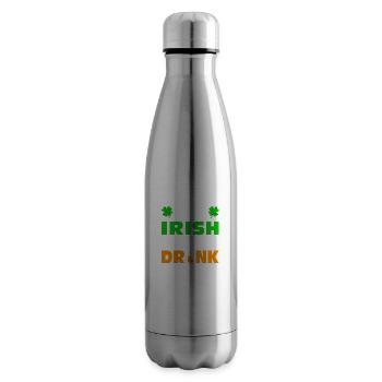 0 % Irish 100 % Drunk - Insulated Water Bottle - silver - Right