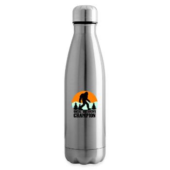 big foot social distancing - Insulated Water Bottle - silver - Right